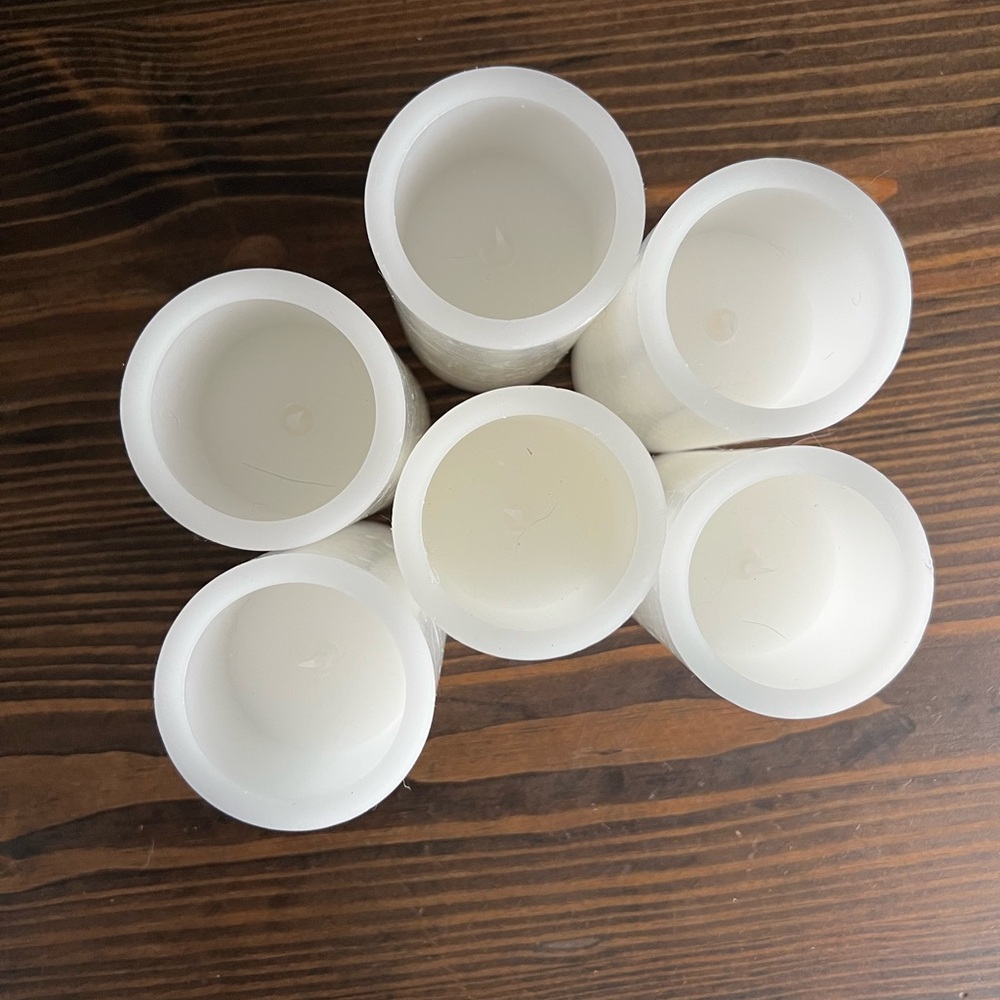 Elegant White LED Flameless Candles Set